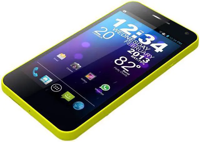 Alt view image 2 of 7 - Blu Vivo 4.3 D910a Unlocked Dual SIM Cell Phone 4.3" Yellow