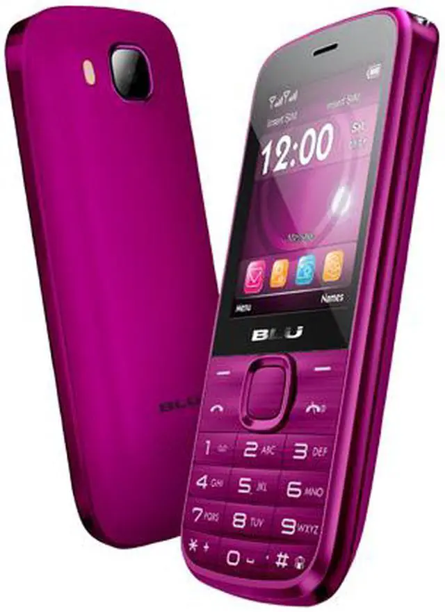 Alt view image 3 of 3 - Blu Diva T272T Unlocked Dual SIM Cell Phone 2.4" Pink