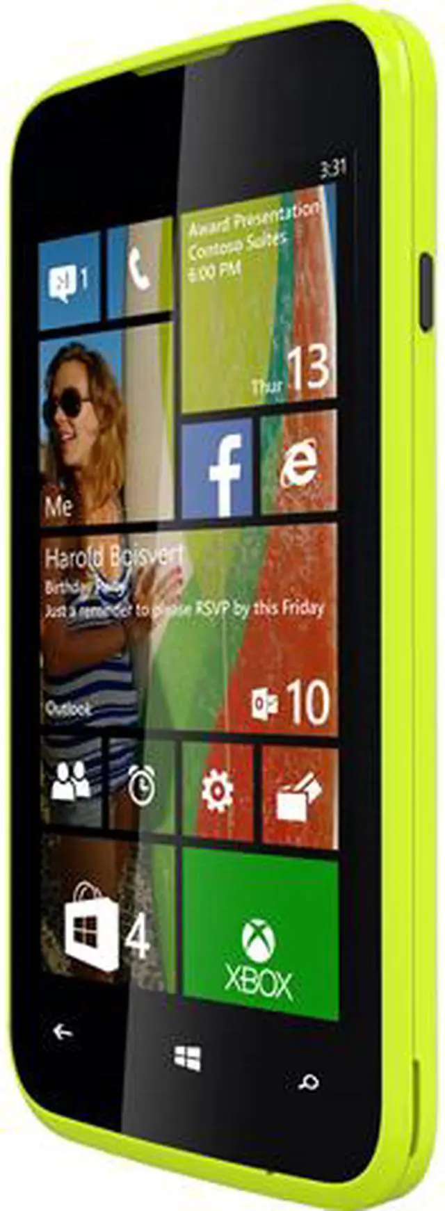 Main image of Blu Windows JR W410a 4GB Unlocked GSM Windows 8.1 Cell Phone 4.0" Yellow