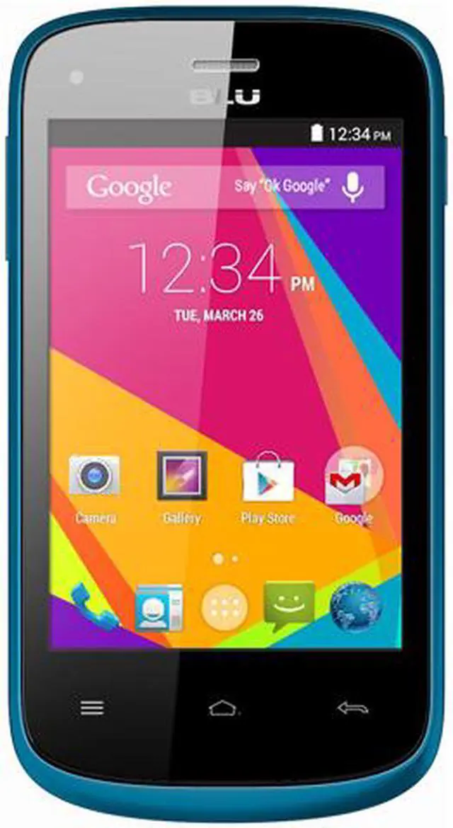 Main image of Blu Dash JR K D141K Unlocked GSM Dual-SIM Android Cell Phone 3.5" Blue