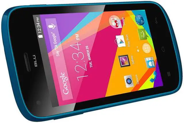 Alt view image 2 of 6 - Blu Dash JR K D141K Unlocked GSM Dual-SIM Android Cell Phone 3.5" Blue