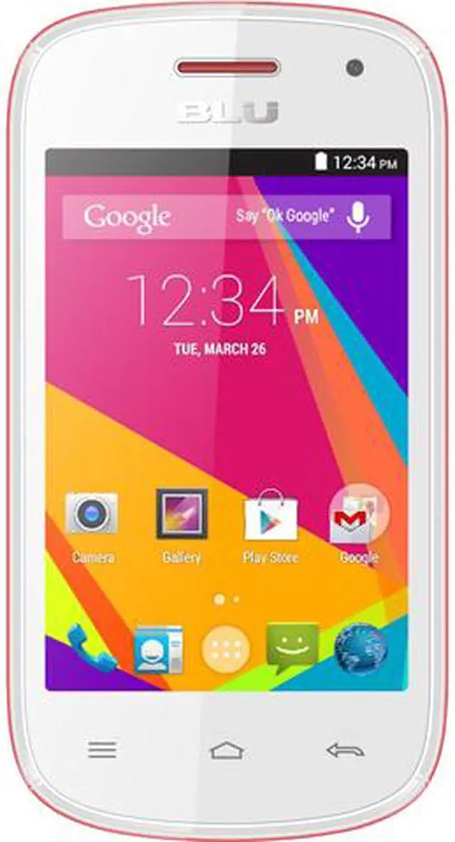 Main image of Blu Dash 3.5 II D352u 4G Unlocked GSM Dual-SIM 4G HSPA+ Android Phone 4.0" Pink 256 MB RAM