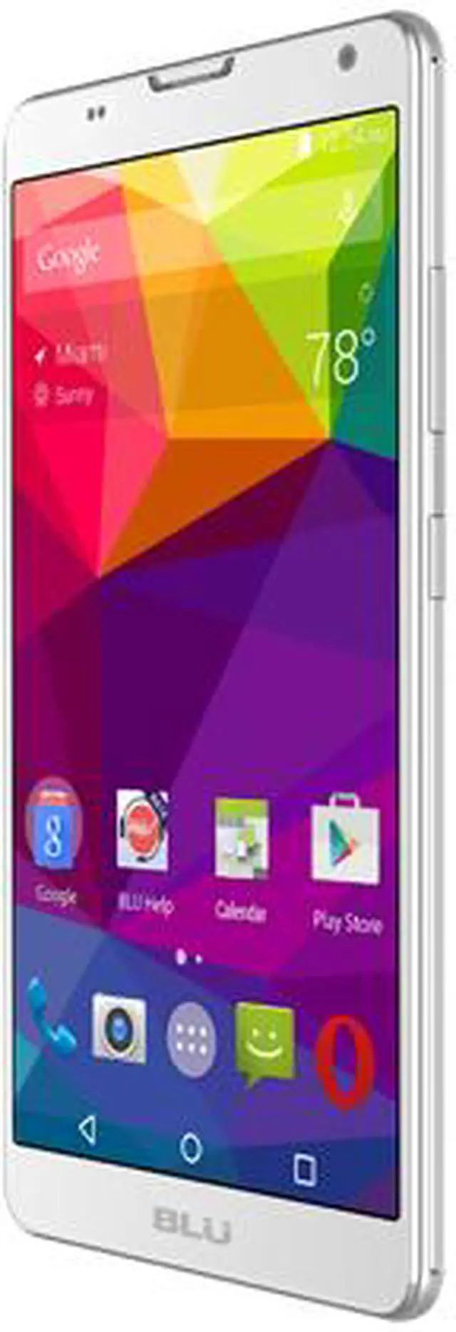 Alt view image 2 of 8 - Blu NEO XL N110U 3G Unlocked GSM Phone 6" White 1GB RAM