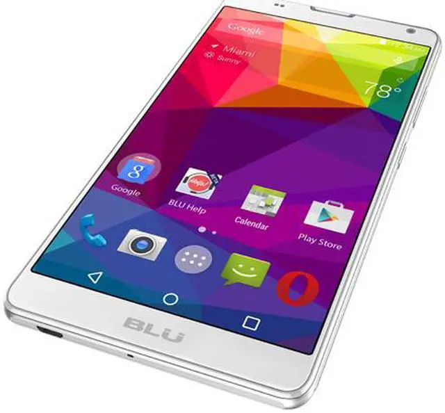 Alt view image 3 of 8 - Blu NEO XL N110U 3G Unlocked GSM Phone 6" White 1GB RAM