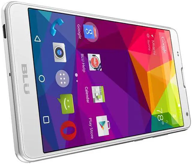Alt view image 4 of 8 - Blu NEO XL N110U 3G Unlocked GSM Phone 6" White 1GB RAM