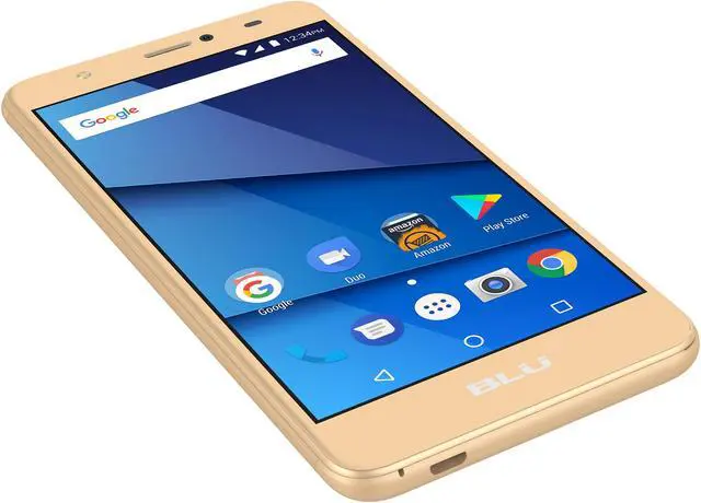 Alt view image 5 of 9 - Blu STUDIO J8 LTE S0351WW 4G LTE Unlocked Cell Phone 5.5" Gold 2GB RAM