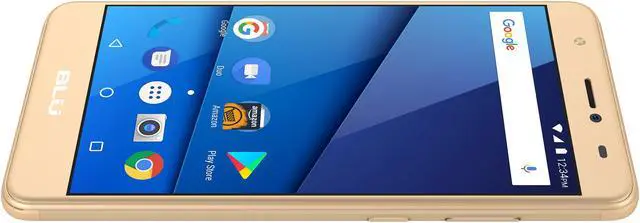 Alt view image 3 of 9 - Blu STUDIO J8 LTE S0351WW 4G LTE Unlocked Cell Phone 5.5" Gold 2GB RAM