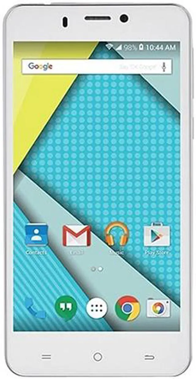 Alt view image 2 of 5 - Plum Mobile Might Plus II Z515 4G Unlocked Cell Phone 5" White 512MB RAM