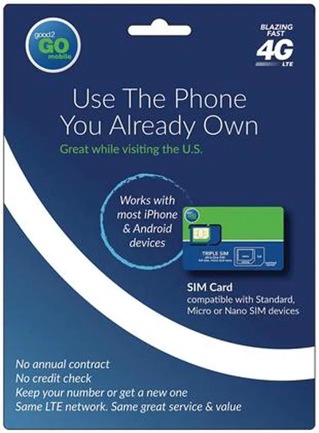 Alt view image 2 of 3 - Good2GO Mobile G2GSIMBBY 3-in-1 SIM Card