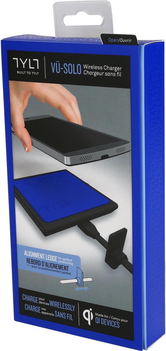 Alt view image 4 of 4 - TYLT VU Solo Wireless Charger for compatible Qi-enabled phones – Blue