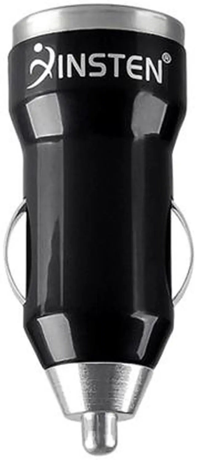 Alt view image 3 of 4 - Insten 1855506 Black 2A 2-Port USB Mini Car Charger Adapter