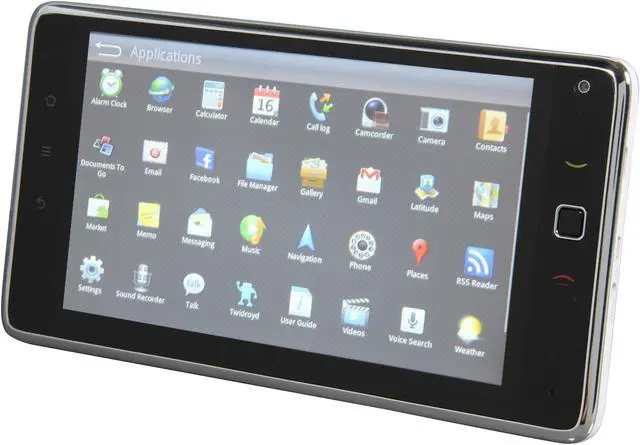 Alt view image 2 of 8 - Huawei IDEOS Black Tablet GSM Android Smart Phone w/ Android 2.1 / 7" Touch Screen / GPS (S7)