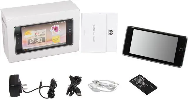 Alt view image 8 of 8 - Huawei IDEOS Black Tablet GSM Android Smart Phone w/ Android 2.1 / 7" Touch Screen / GPS (S7)