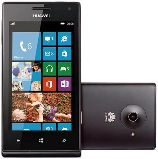 Alt view image 2 of 3 - Huawei Ascend W1 W1-U34 Unlocked GSM Windows 8 Cell Phone 4.0" Black