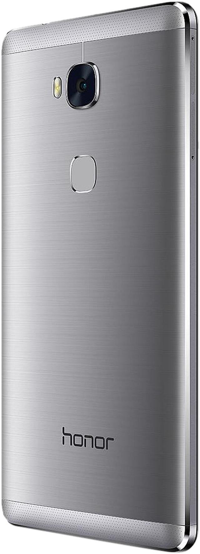Alt view image 3 of 10 - Honor 5X - Metal Body, Fingerprint Sensor, 5.5 Inch, 1080p FHD Display, 4G LTE, Unlocked GSM Smartphone - USA Warranty - 16GB Gray