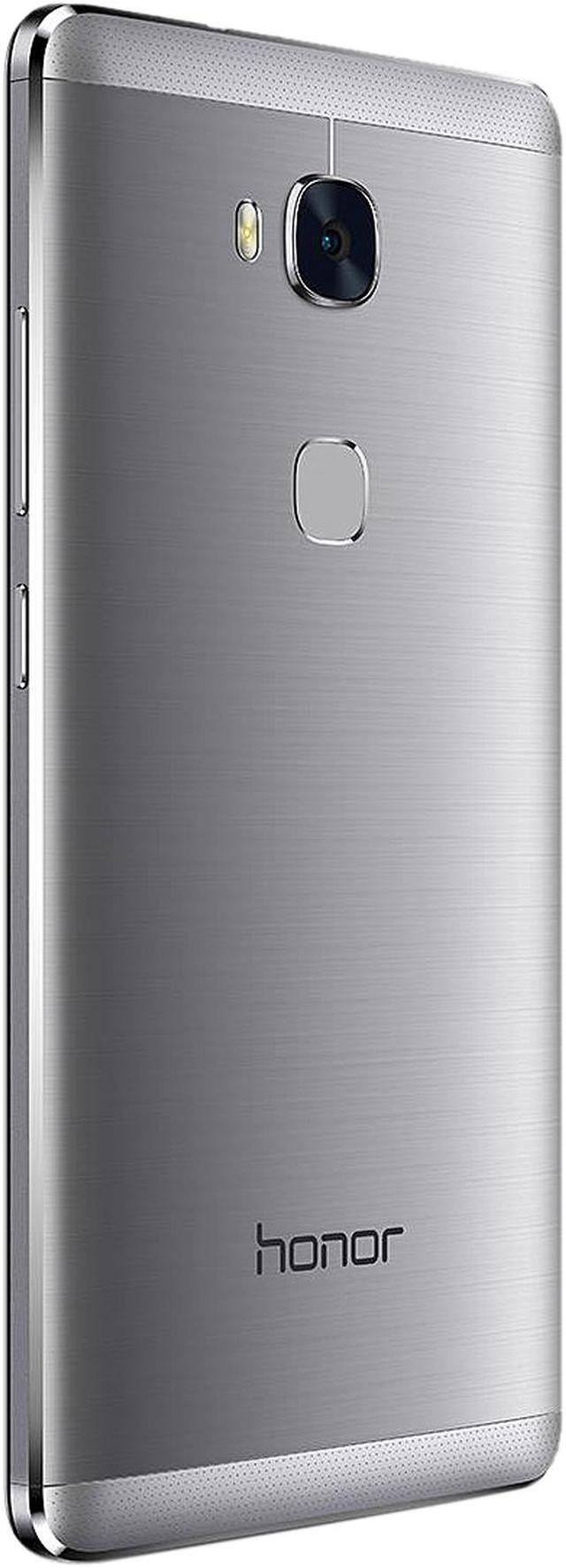 Alt view image 4 of 10 - Honor 5X - Metal Body, Fingerprint Sensor, 5.5 Inch, 1080p FHD Display, 4G LTE, Unlocked GSM Smartphone - USA Warranty - 16GB Gray