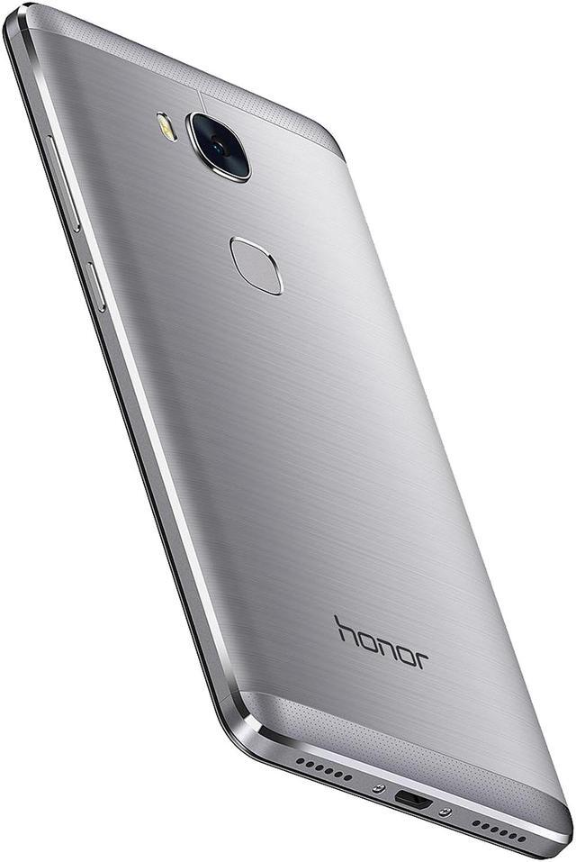 Alt view image 5 of 10 - Honor 5X - Metal Body, Fingerprint Sensor, 5.5 Inch, 1080p FHD Display, 4G LTE, Unlocked GSM Smartphone - USA Warranty - 16GB Gray