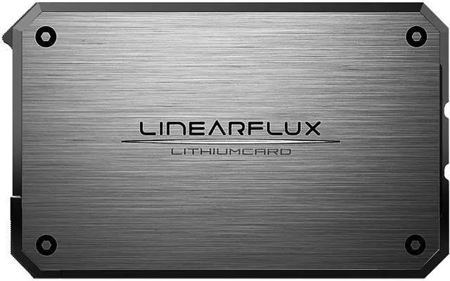 Main image of Linearflux LithiumCard Silver/Black 1200 mAh Ultra-Thin HyperCharger 1200mAh Apple Lightning USB LC122SLBK