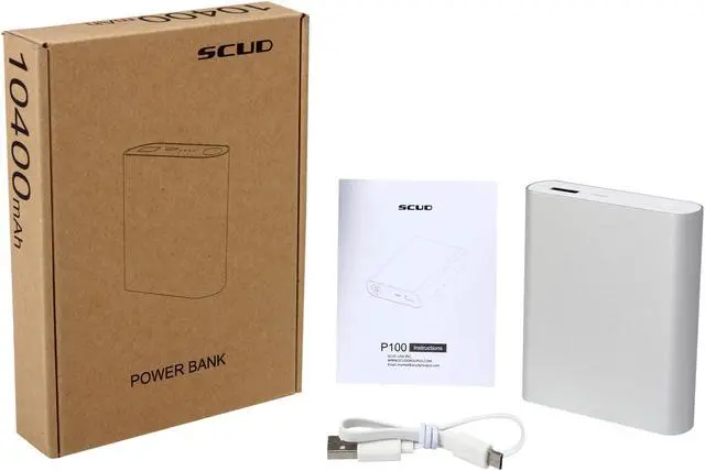 Alt view image 6 of 6 - FREMO P100 10400 mAh Power Bank External Battery Charger for iPhone, iPad Air, mini, Galaxy S5, Note, Galaxy Tab, Nexus, HTC One, One 2 (M8), PS Vita and other Smartphones and Tablets (made by SCUD)
