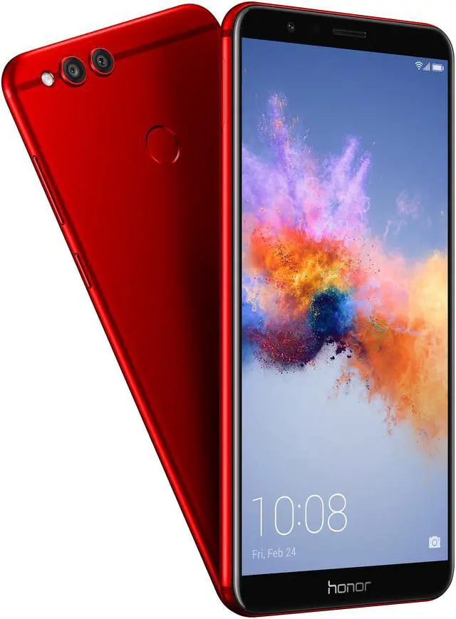 Alt view image 2 of 8 - Honor 7X Unlocked Smartphone with Dual Camera (5.93" Red, 32GB Storage 3GB RAM) US Warranty