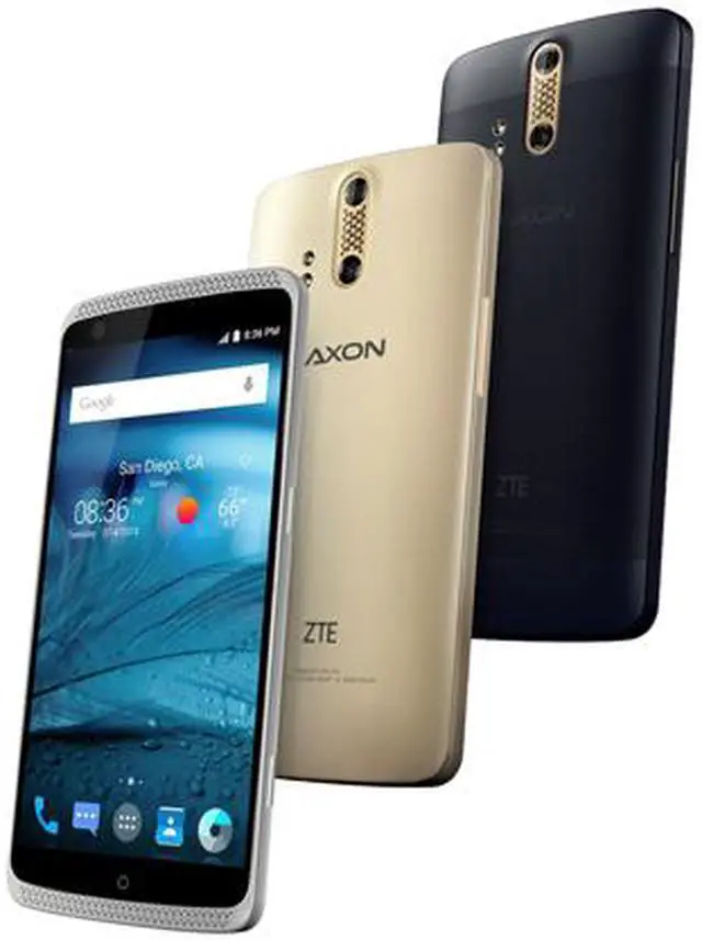Alt view image 9 of 9 - ZTE AXON Unlocked Smartphone, 32GB Storage 2GB RAM, 5.5" Blue Color (North America Warranty)