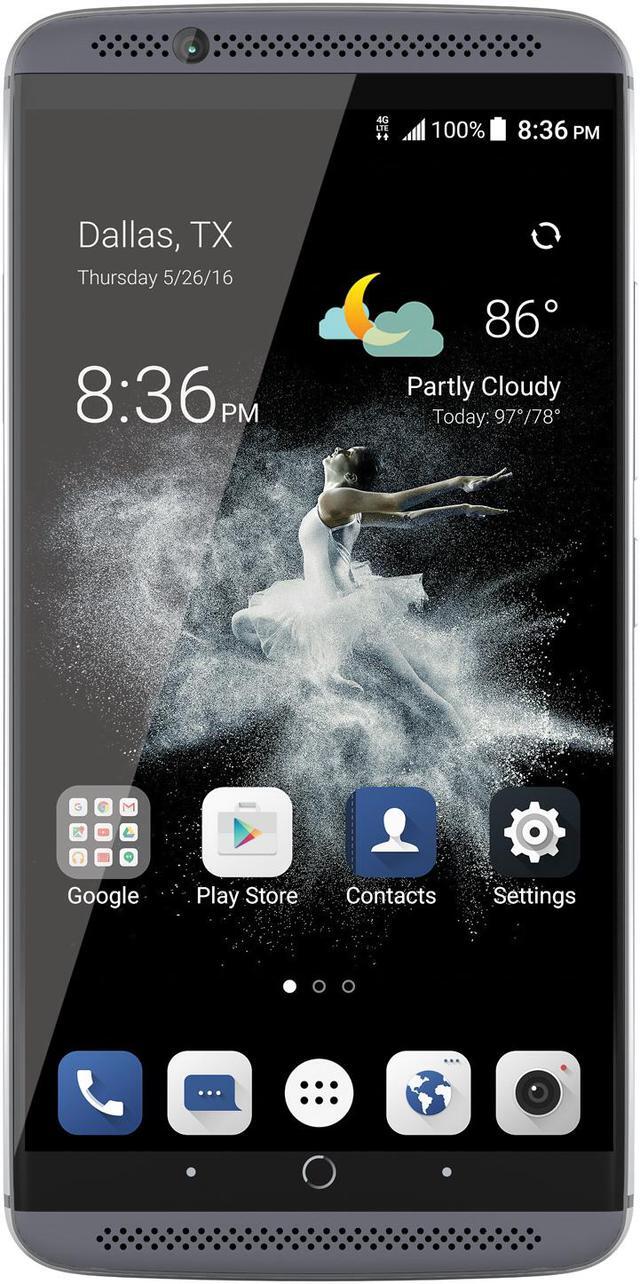 Alt view image 2 of 9 - ZTE AXON 7 64GB 4G LTE Quartz Gray Dual SIM Unlocked Smartphone 5.5" 4GB RAM (North America Warranty)