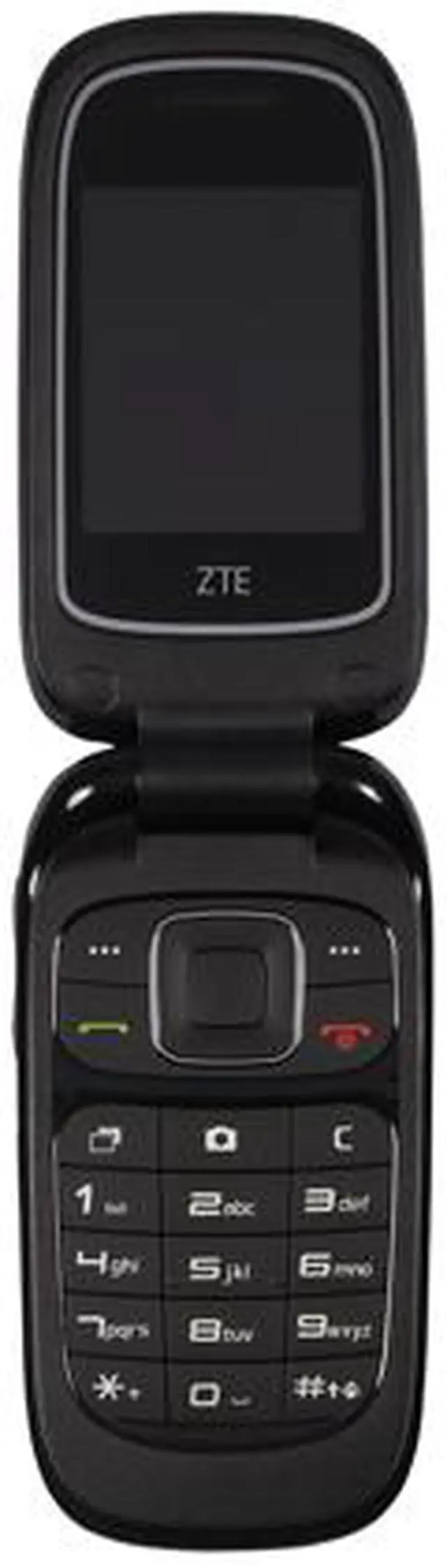 Alt view image 2 of 2 - ZTE Z223 Black AT&T Gophone Flip Phone