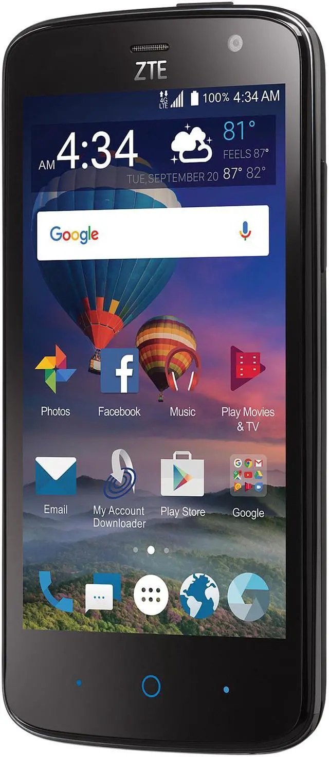 Alt view image 2 of 7 - Total Wireless ZTE Majesty ProPlus 4G LTE Prepaid Smartphone