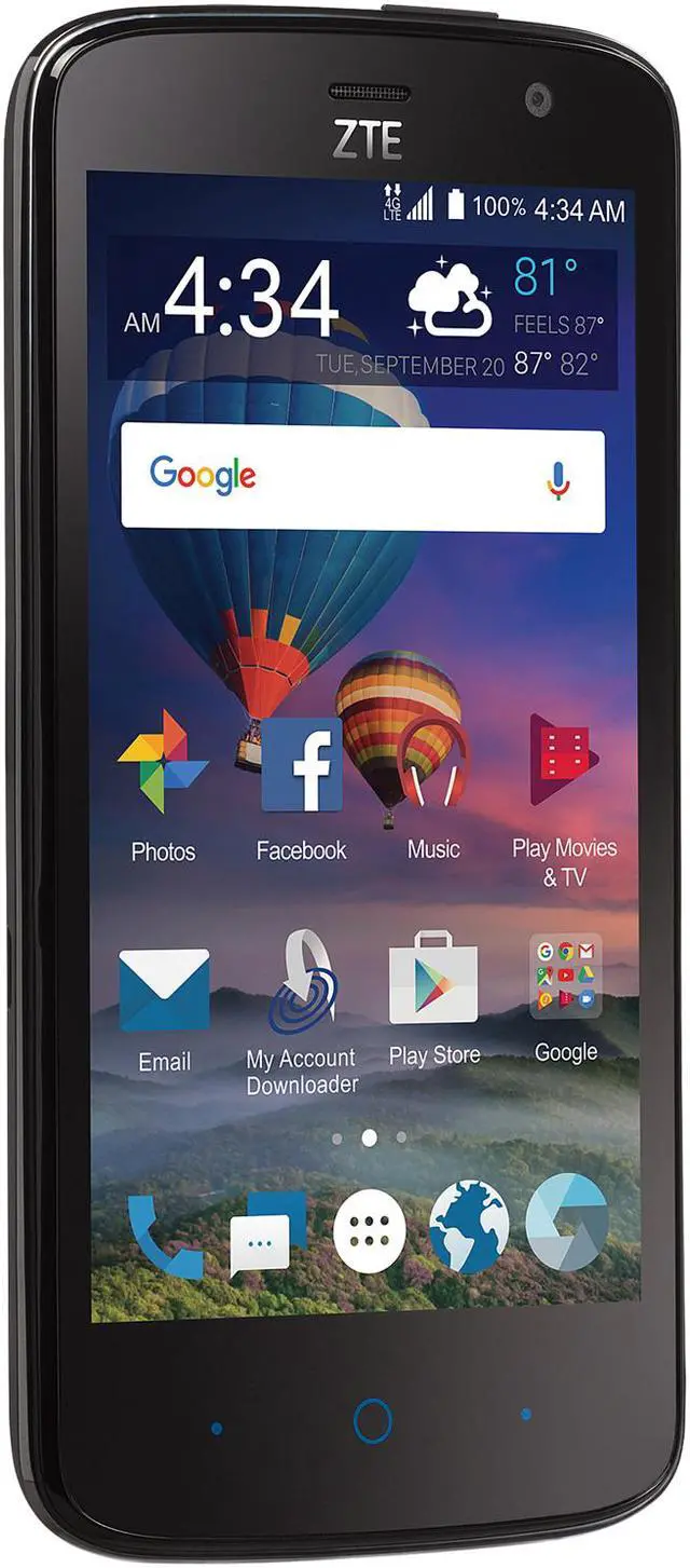 Alt view image 3 of 7 - Total Wireless ZTE Majesty ProPlus 4G LTE Prepaid Smartphone