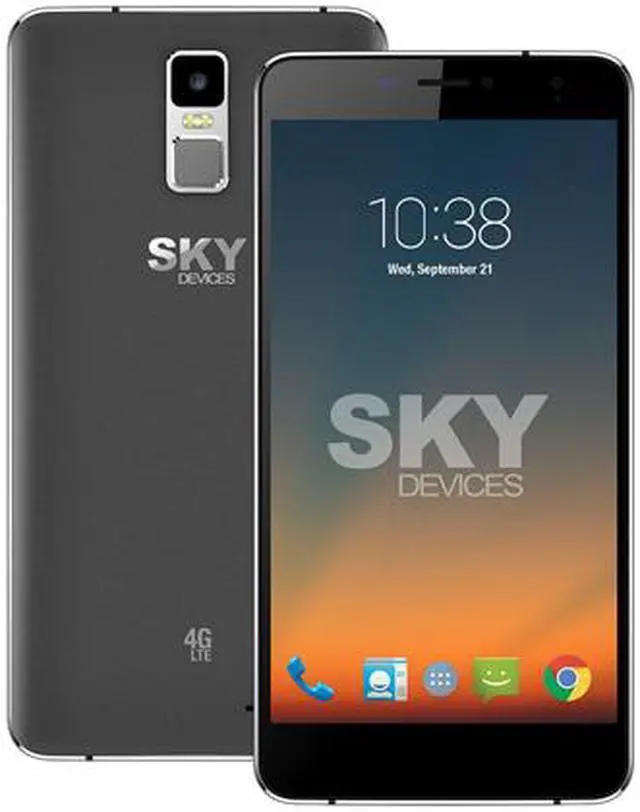 Alt view image 5 of 5 - Sky Devices Elite 6.0L+, 6", 1GB/8GB, Dual SIM, Unlocked Cell Phone, Canada Warranty, Dark Grey