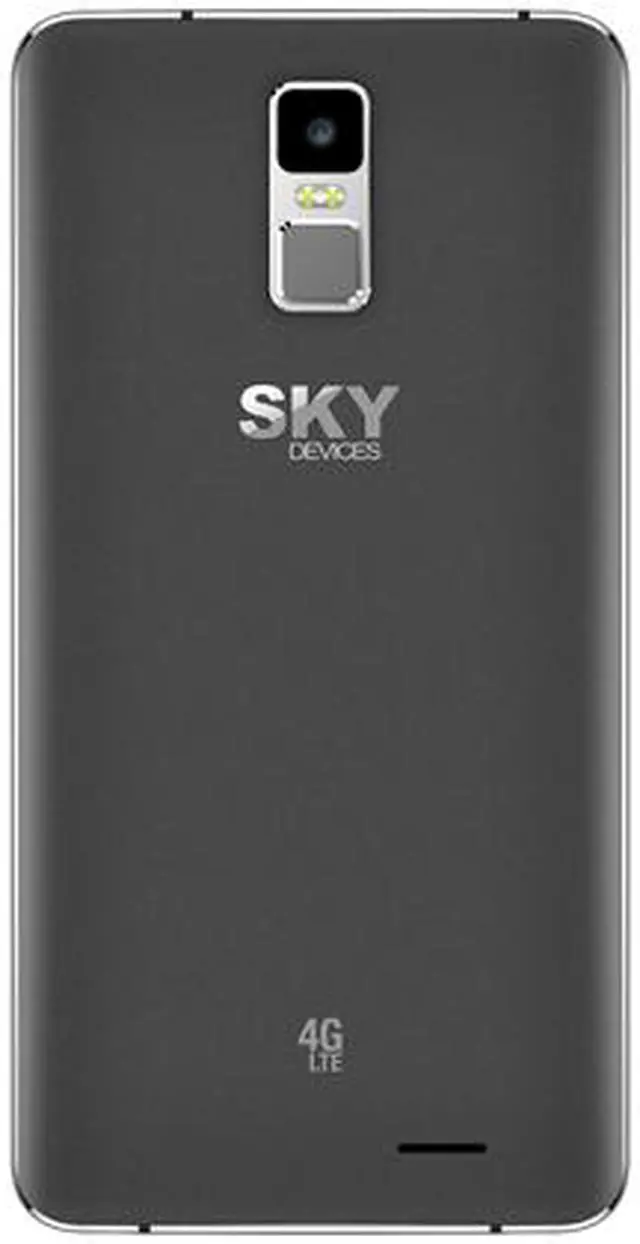 Alt view image 4 of 5 - Sky Devices Elite 6.0L+, 6", 1GB/8GB, Dual SIM, Unlocked Cell Phone, Canada Warranty, Dark Grey