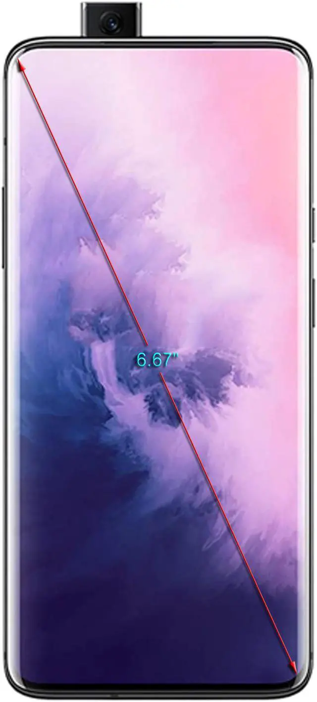 Alt view image 3 of 3 - ONEPLUS 7 Pro GM1915 4G LTE Dual-Sim GSM Unlocked Android SmartPhone 6.67" Mirror Grey 8GB RAM