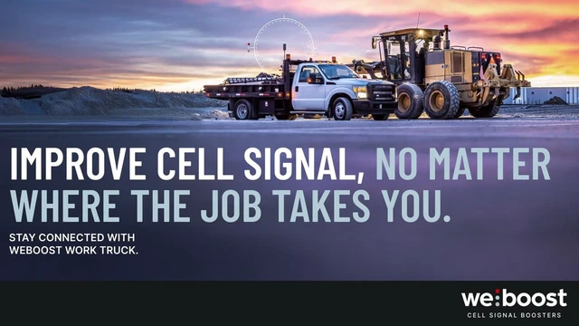 Alt view image 2 of 6 - weBoost Work Truck | Cell Signal Booster for Work Trucks & Fleets, 5G/4G LTE, All Carriers