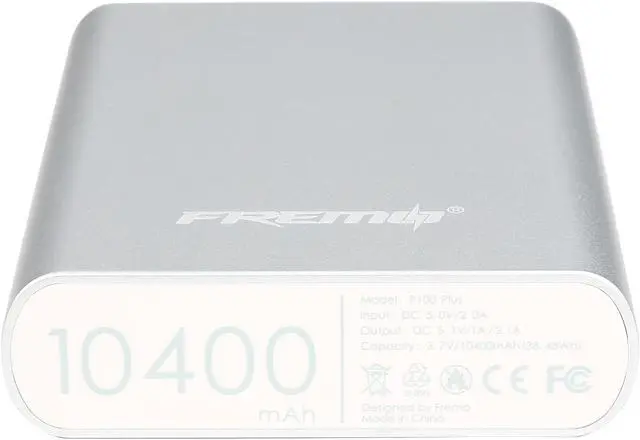 Alt view image 6 of 7 - FREMO P100 Plus 10400 mAh Power Bank External Battery Charger for PS Vita, Smartphones and Tablets