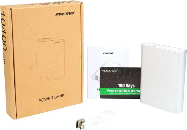 Alt view image 7 of 7 - FREMO P100 Plus 10400 mAh Power Bank External Battery Charger for PS Vita, Smartphones and Tablets