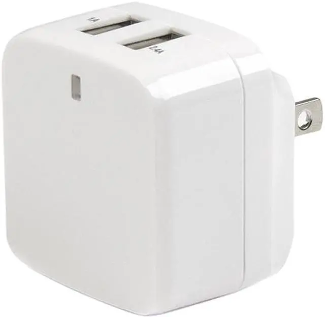 Main image of StarTech USB2PACWH Travel USB Wall Charger - 2 Port - White - Universal Travel Adapter - International Power Adapter - USB Charger