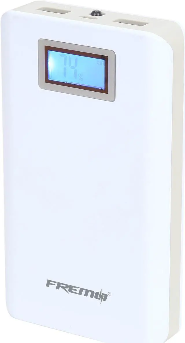 Alt view image 2 of 7 - Fremo C510 11000 mAh High Capacity External Travel Battery Pack Power Bank Dual-USB Charger with LCD Power Indicator for iPhone, iPad, Samsung Galaxy, Note, Nexus, HTC One  and More