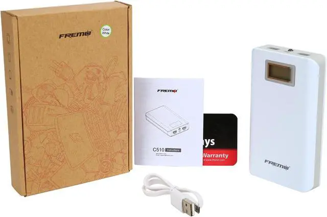 Alt view image 7 of 7 - Fremo C510 11000 mAh High Capacity External Travel Battery Pack Power Bank Dual-USB Charger with LCD Power Indicator for iPhone, iPad, Samsung Galaxy, Note, Nexus, HTC One  and More