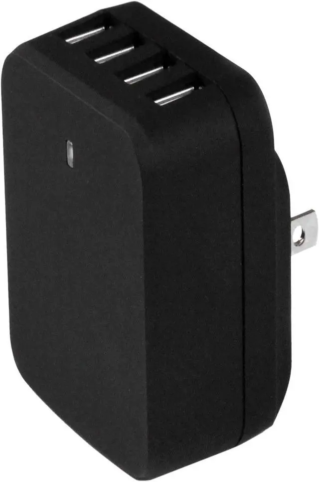 Main image of StarTech Travel 4 Port USB Wall Charger with International Power Adapter (USB4PACBK)
