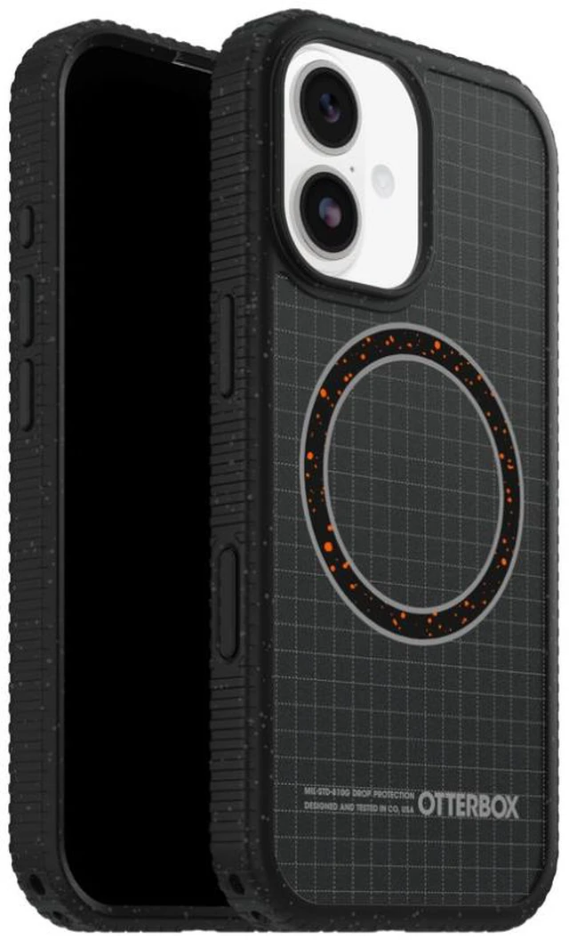 Main image of OtterBox Sole iPhone 17 Night Raid Phone Case - Polycarbonate, Magnets,Nylon - Midnight Circuit (Black) - 77-99396