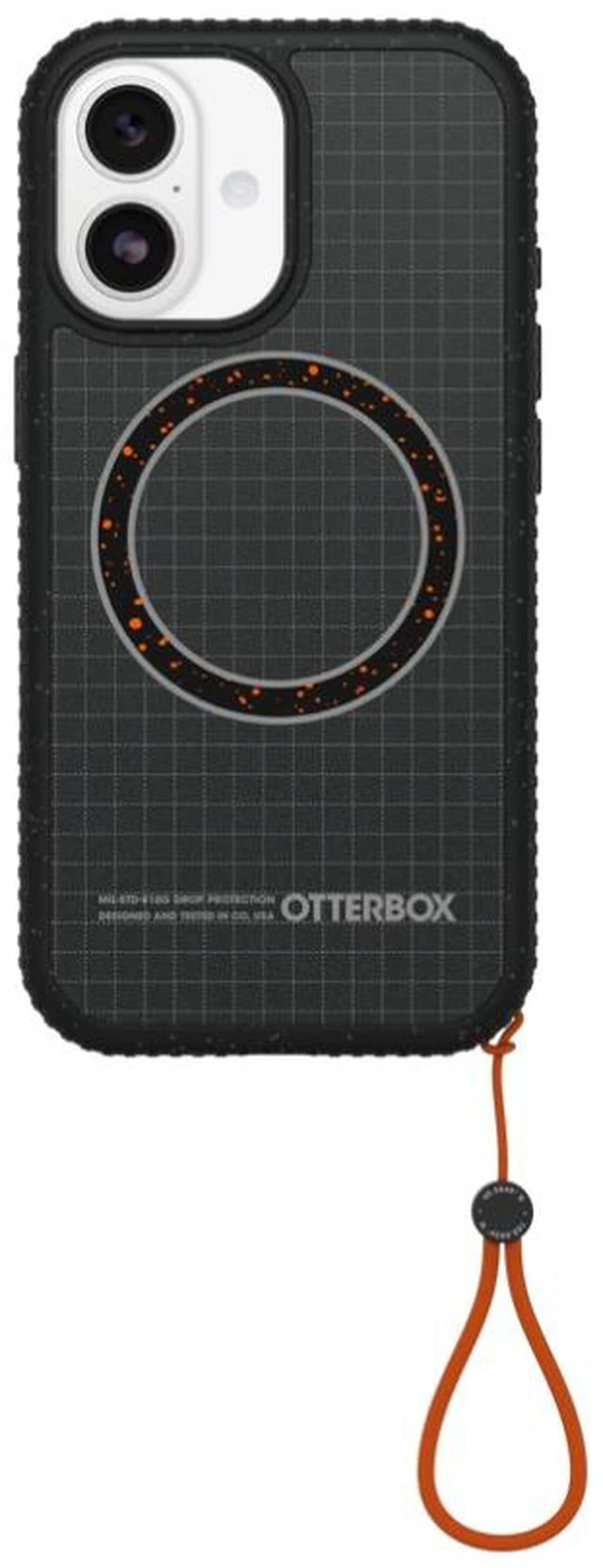 Alt view image 2 of 4 - OtterBox Sole iPhone 17 Night Raid Phone Case - Polycarbonate, Magnets,Nylon - Midnight Circuit (Black) - 77-99396