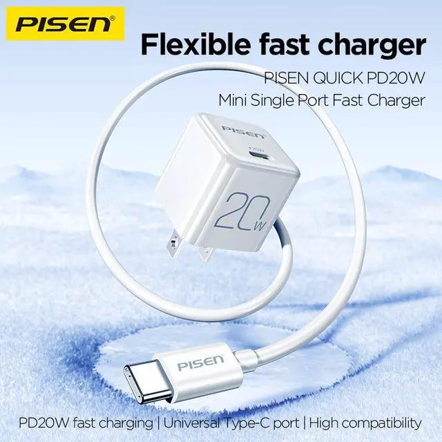 Alt view image 6 of 9 - PISEN PD20W Pudding Single Port Fast Charger TP-C36