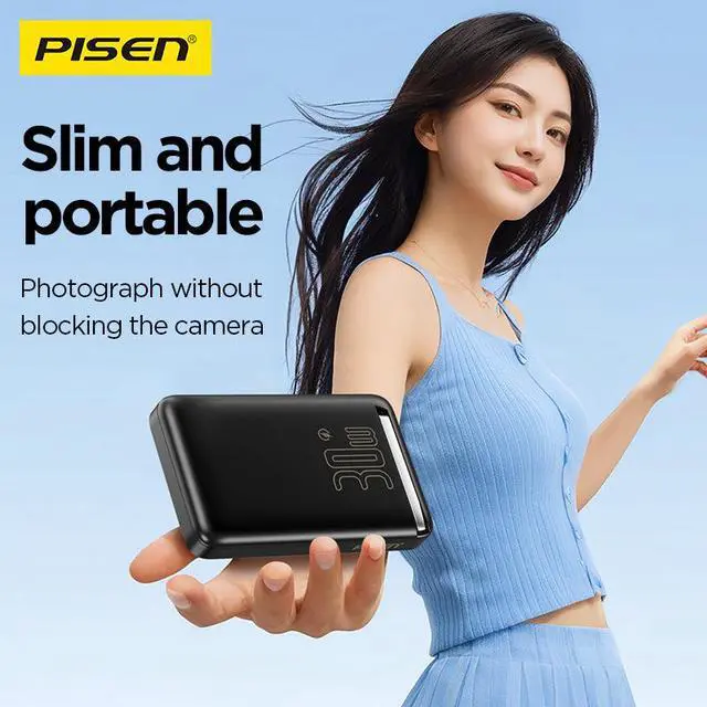 Alt view image 5 of 8 - PISEN MagiPi 10000mAh Wireless Powerbank(Black)