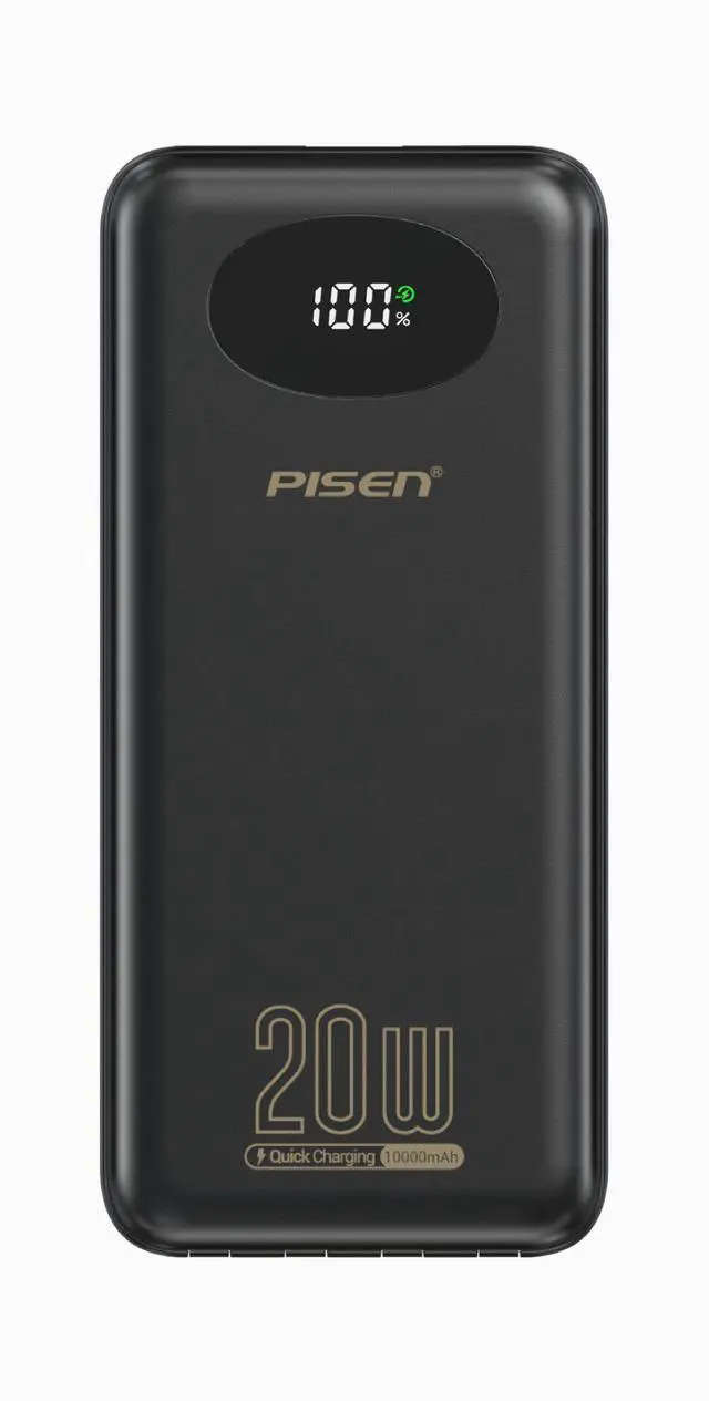 Alt view image 2 of 2 - PISEN PowerLink 4 in 1 Fast Charging 10000mAh Power Bank(Black)