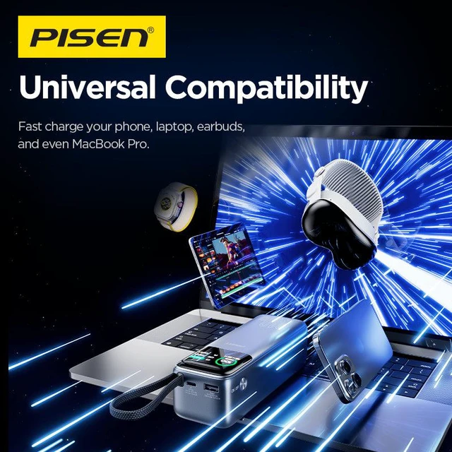 Alt view image 3 of 6 - PISEN Bolt 240W 27000mAh Power Bank