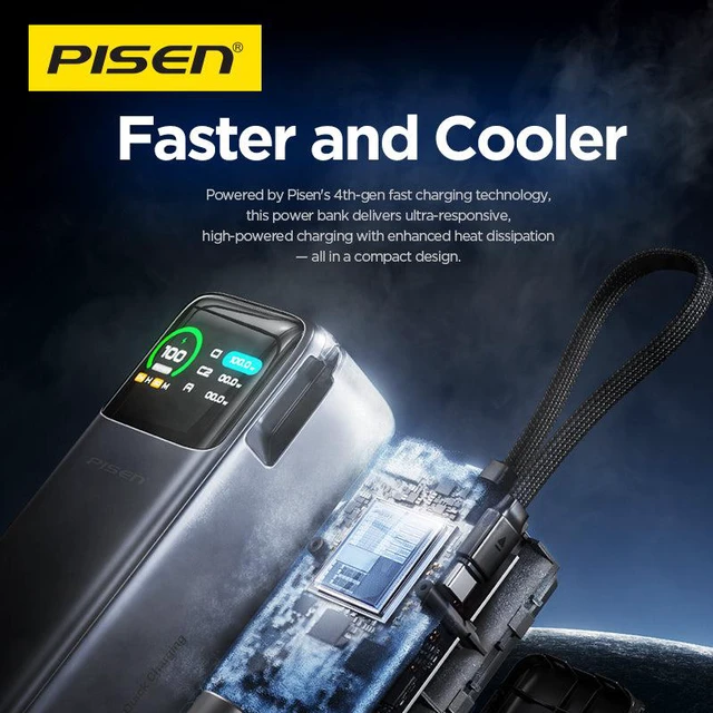 Alt view image 4 of 6 - PISEN Bolt 240W 27000mAh Power Bank