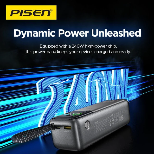 Alt view image 5 of 6 - PISEN Bolt 240W 27000mAh Power Bank