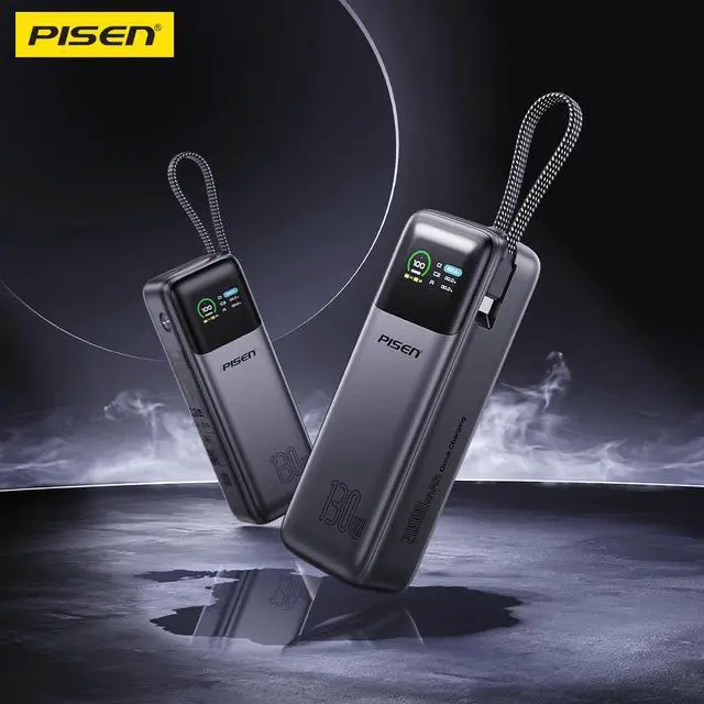 Alt view image 6 of 8 - PISEN Bolt 130W 20000mAh Power Bank