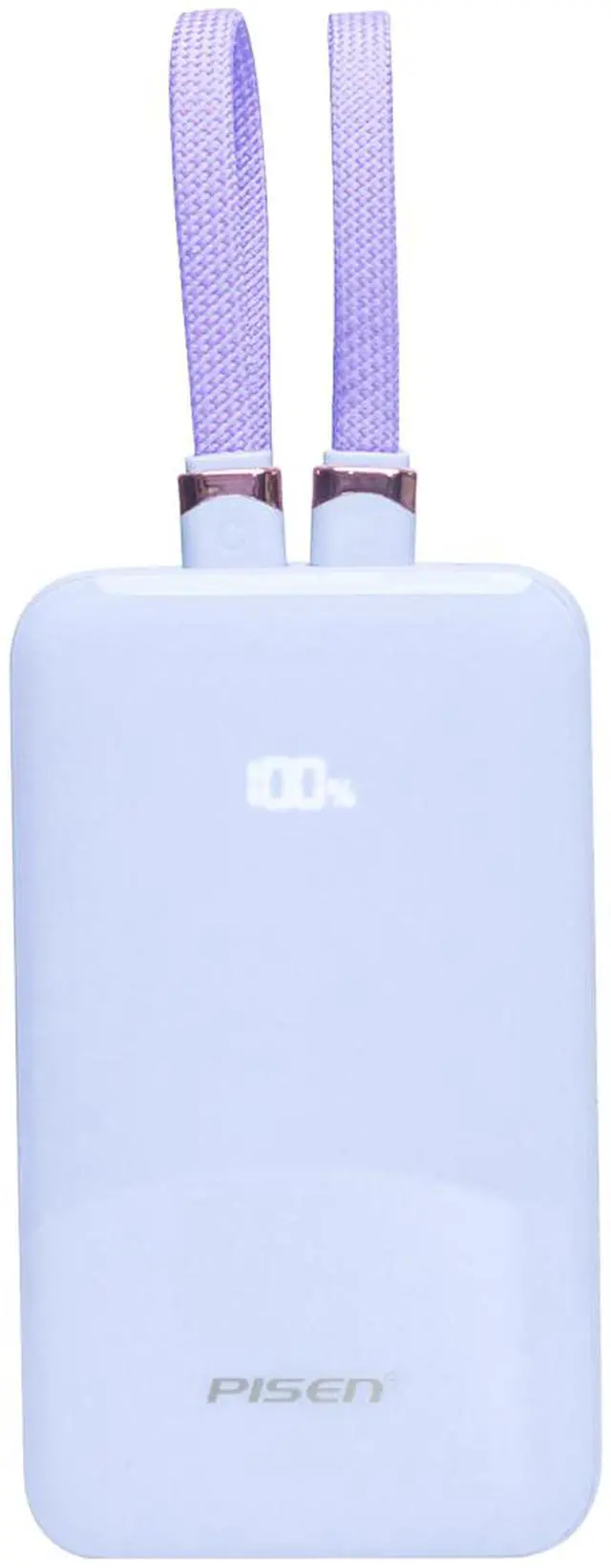 Alt view image 2 of 3 - PISEN PowerLink X2 2 in 1 Fast Charging 10000mAh Power Bank(Purple)