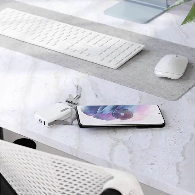 Alt view image 2 of 4 - Alogic KeyLight 2000mAh Portable Power Bank - 2000 mAh - 1A - 5V Output - 5V Input - USB Type-C Connector - KLPB2KWH